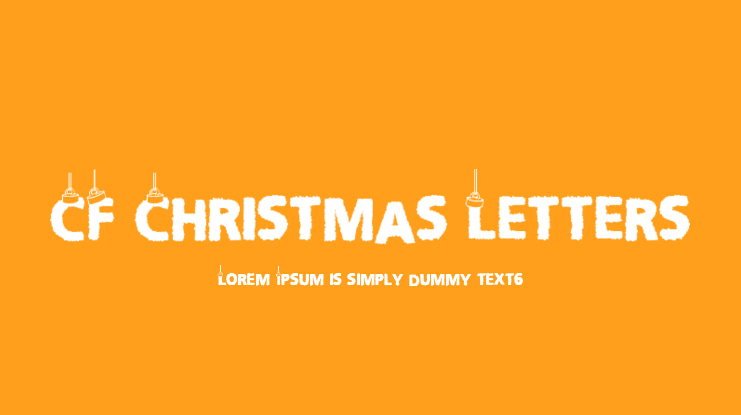 CF Christmas Letters Font