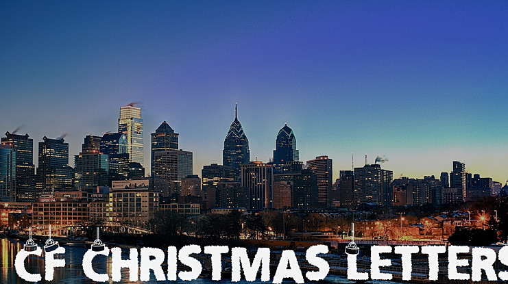 CF Christmas Letters Font