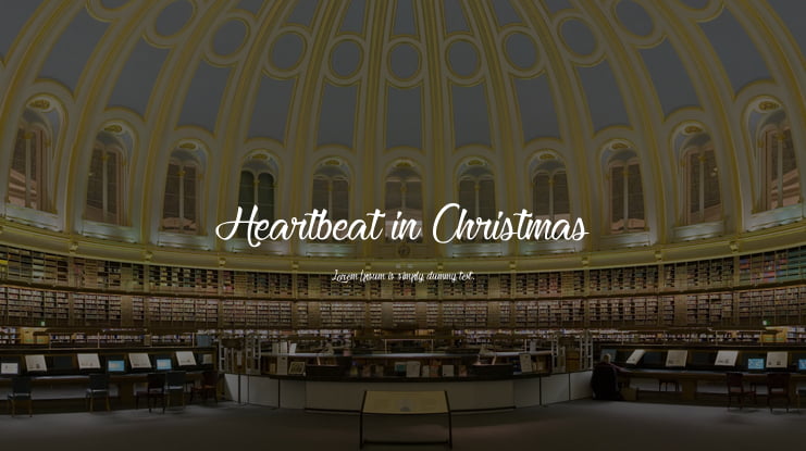 Heartbeat in Christmas Font