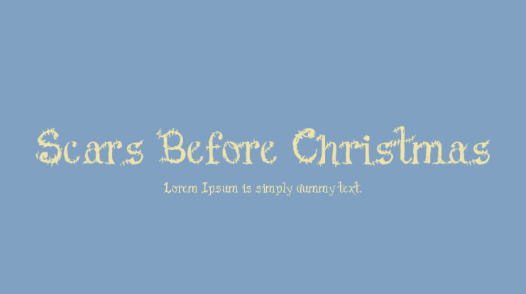 Scars Before Christmas Font