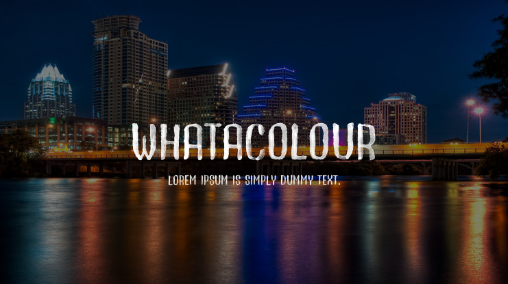 Whatacolour Font Family