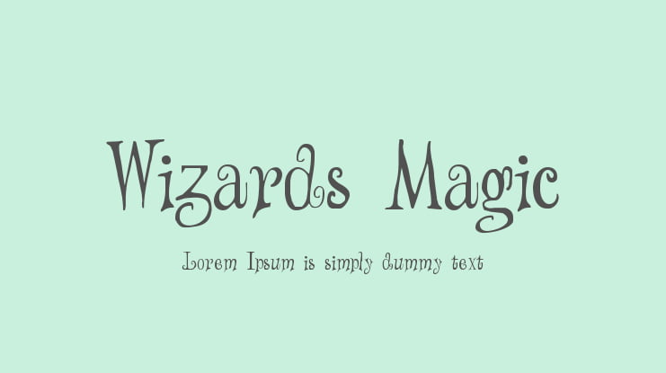Wizards Magic Font