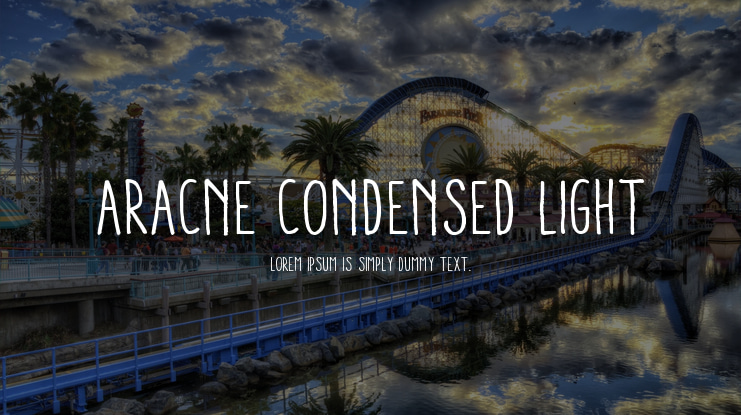Aracne Condensed Light Font Family