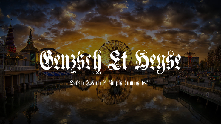 Genzsch Et Heyse Font Family