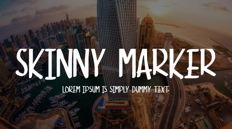 Skinny Marker Font