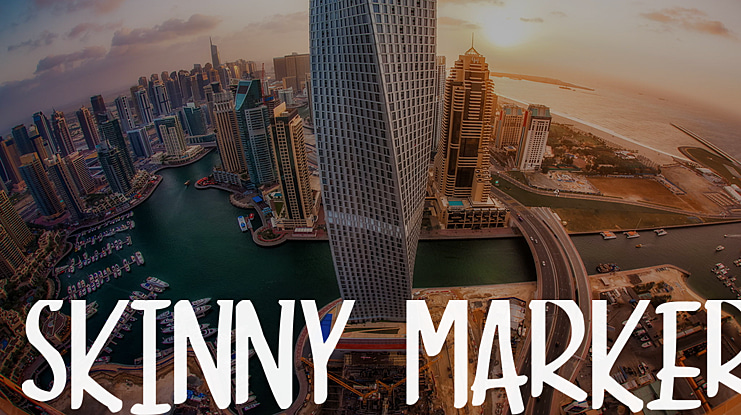 Skinny Marker Font