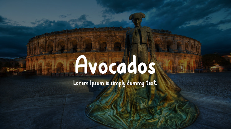 Avocados Font