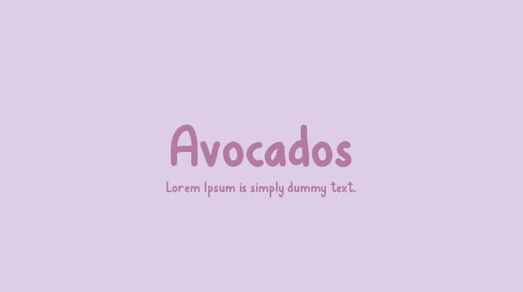 Avocados Font