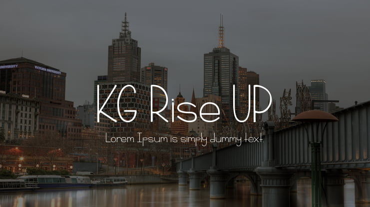 KG Rise UP Font
