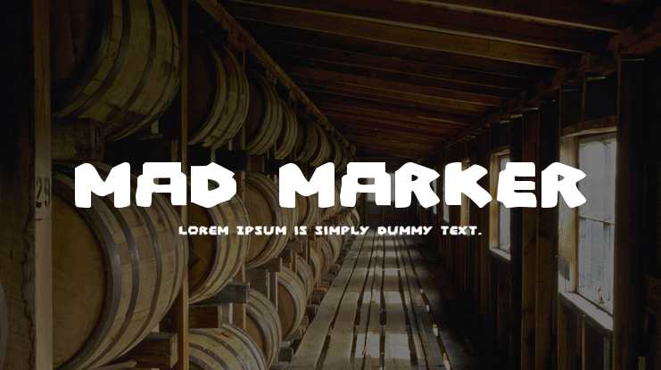 Mad Marker Font