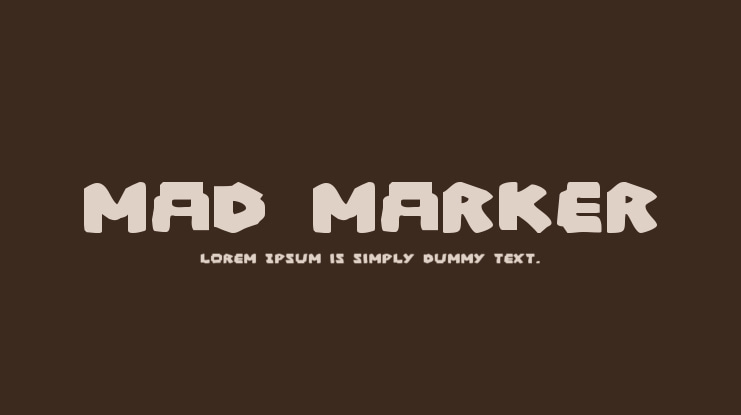 Mad Marker Font