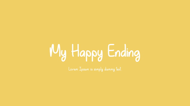 My Happy Ending Font