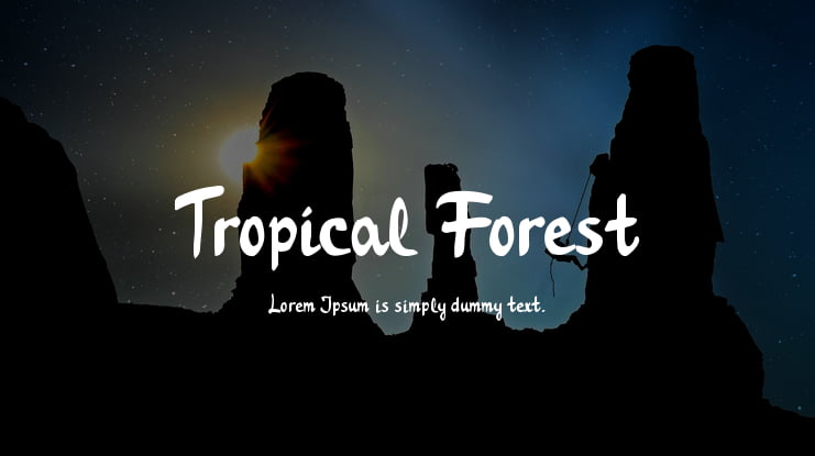 Tropical Forest Font
