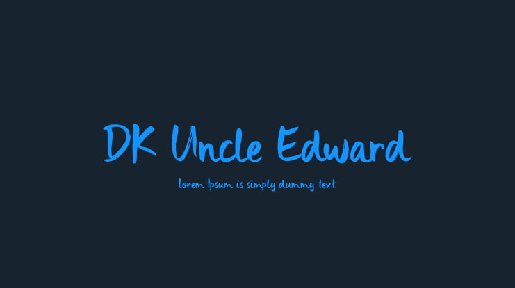 DK Uncle Edward Font