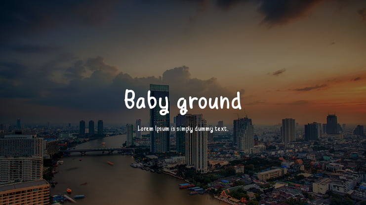 Baby ground Font
