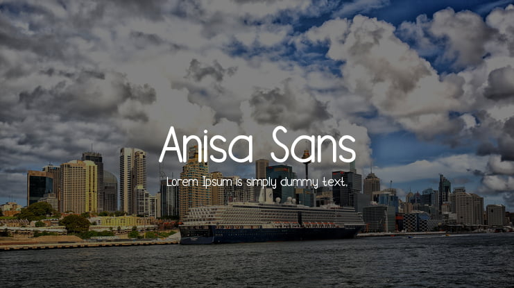 Anisa Sans Font