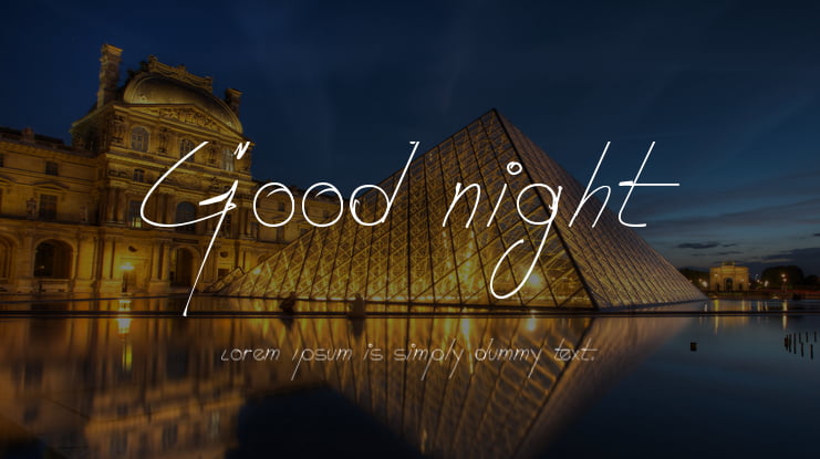 Good night Font