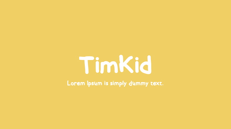 TimKid Font