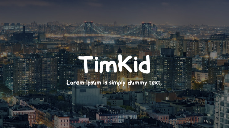TimKid Font