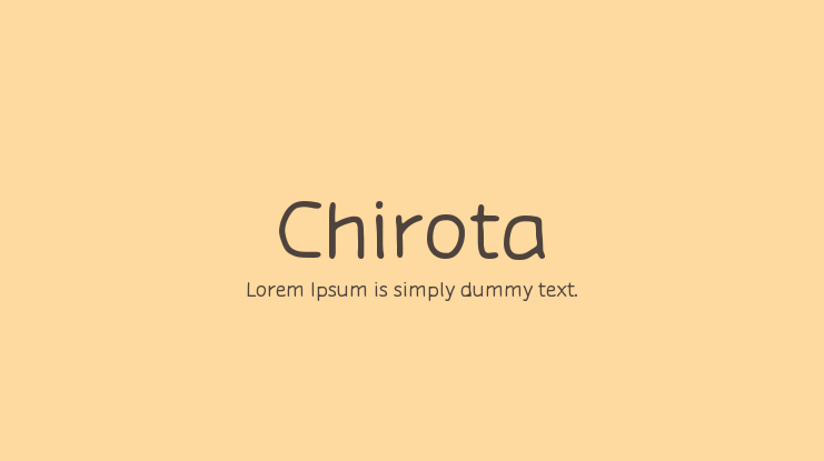Chirota Font