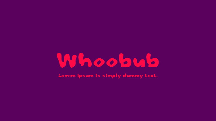 Whoobub Font