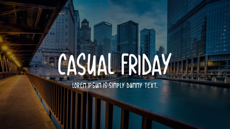 Casual Friday Font Family