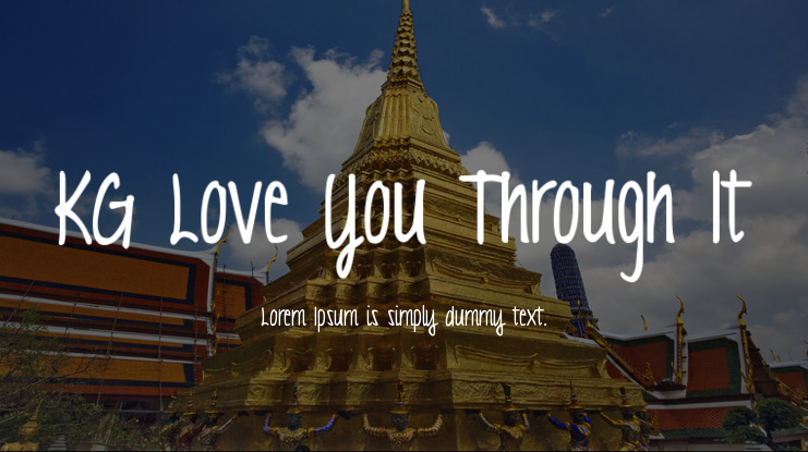 KG Love You Through It Font Family