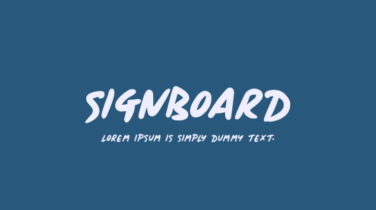 Signboard Font Family
