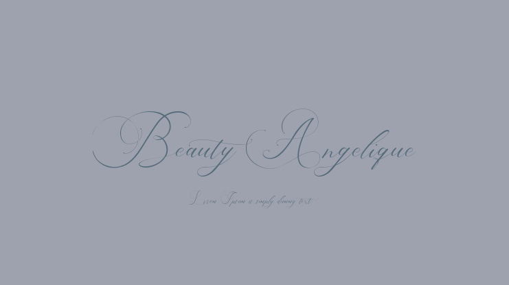 Beauty Angelique Font Family