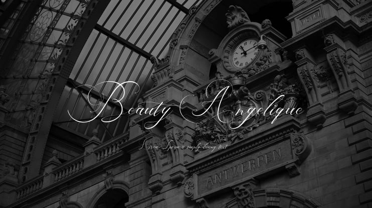 Beauty Angelique Font Family