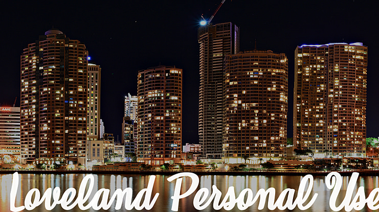 Loveland Personal Use Font