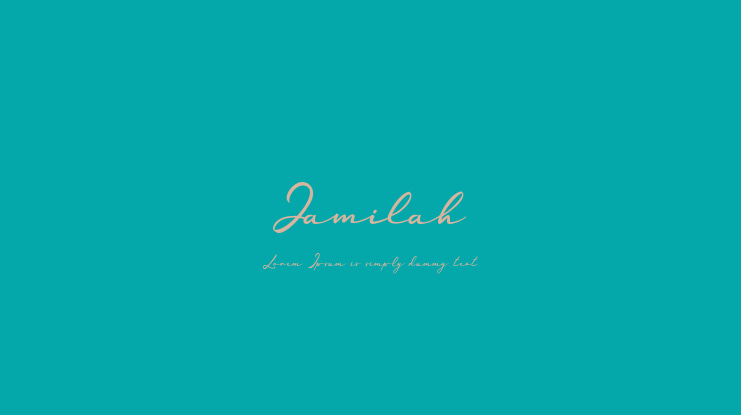 Jamilah Font