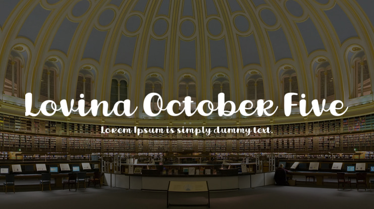 Lovina October Five Font Family