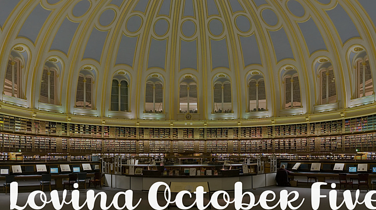 Lovina October Five Font Family