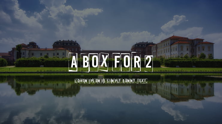A Box For 2 Font Family