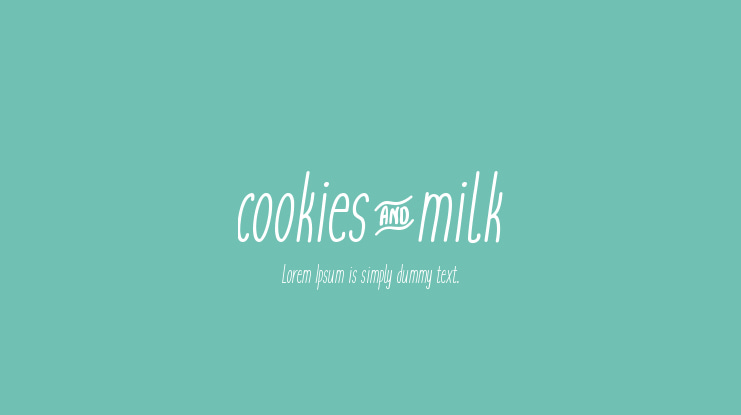 cookies&milk Font Family