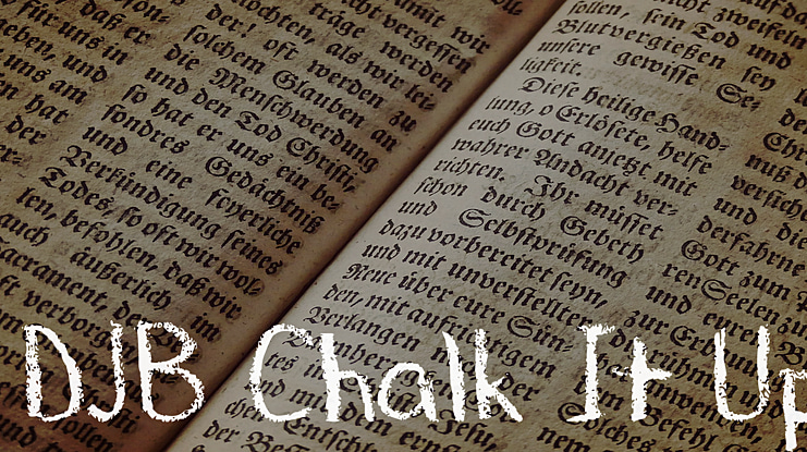 DJB Chalk It Up Font