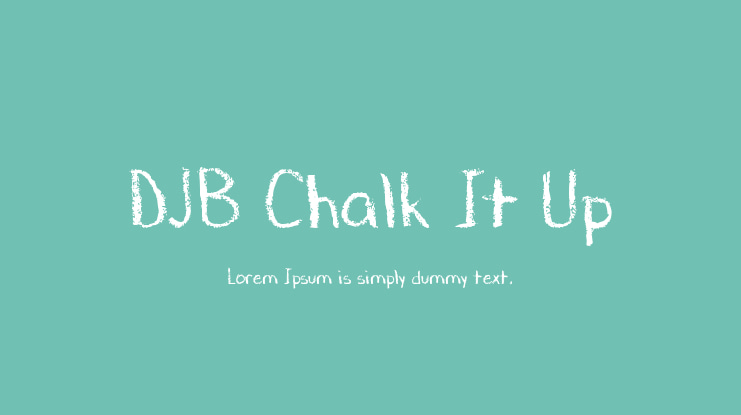 DJB Chalk It Up Font