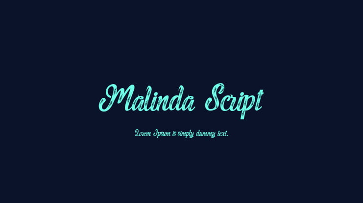 Malinda Script Font