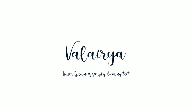 Valairya Font