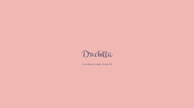 Druchilla Font Family