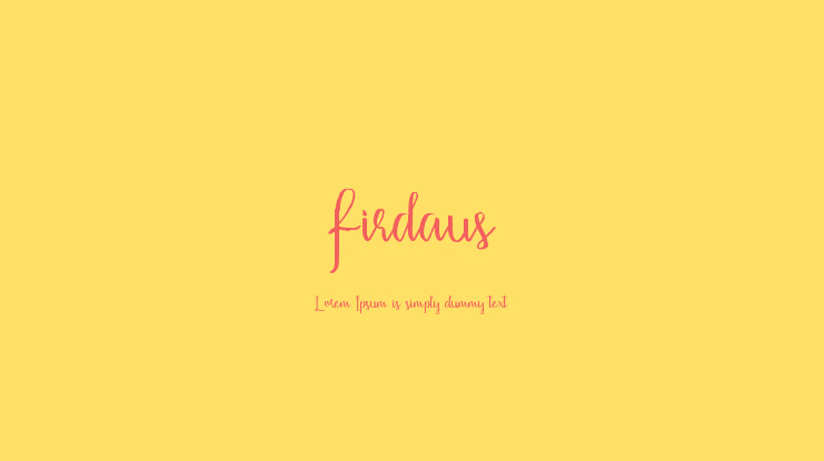 Firdaus Font Family