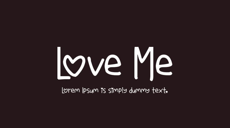 Love Me Font
