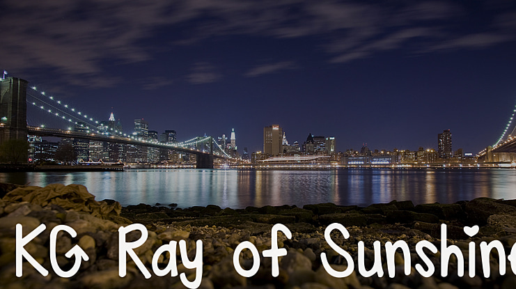 KG Ray of Sunshine Font