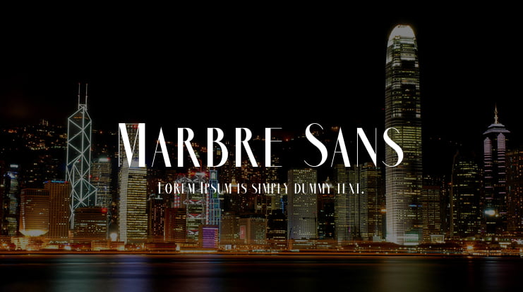 Marbre Sans Font Family