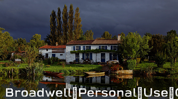 Broadwell-Personal-Use-Only Font