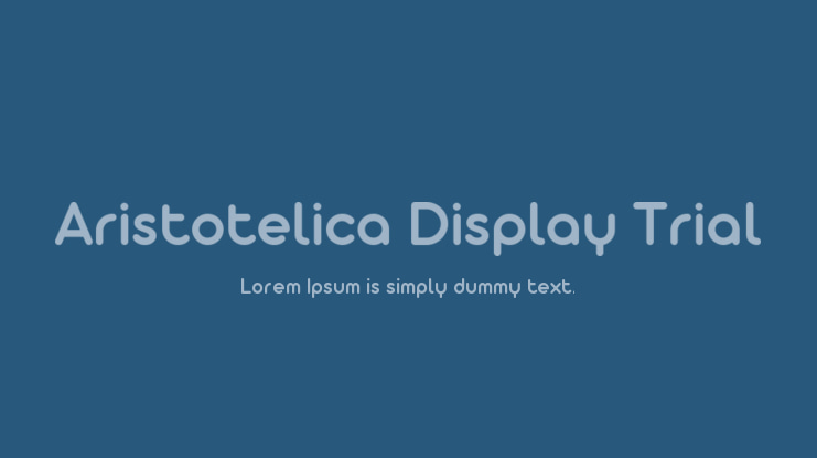 Aristotelica Display Trial Font Family
