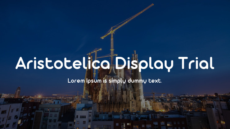 Aristotelica Display Trial Font Family