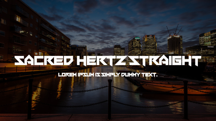 Sacred Hertz Straight Font Family