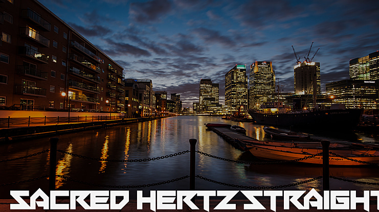 Sacred Hertz Straight Font Family